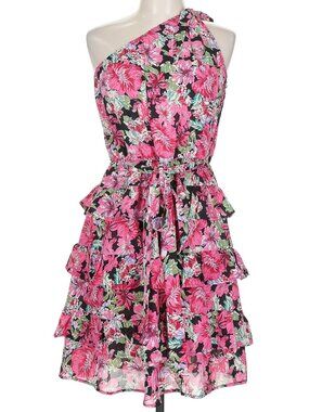 BTFBM One Shoulder Floral Print Dress - Women's Large - NWT